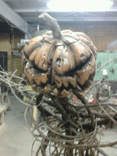 Giant Pumpkin Head custom prop