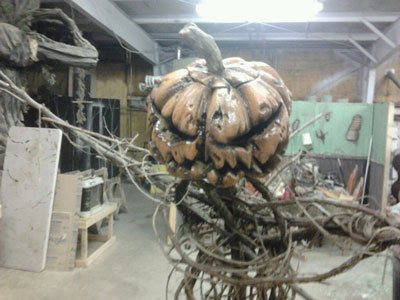 Giant Pumpkin Head custom prop